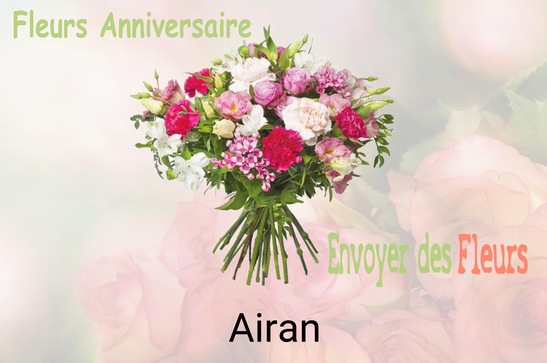 Bouquet de fleurs d’anniversaire livré à Airan